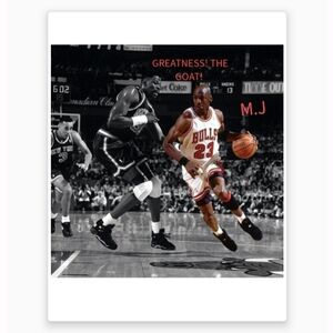 NEW!💯 MICHAEL AIR💨JORDAN CHICAGO BULLS 8.5x11 ULTRA GLOSSY BASKETBALL POSTER!